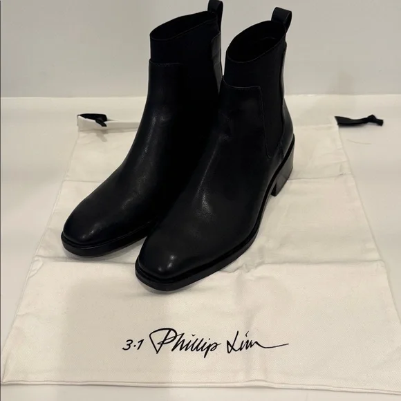 Philip Lim Alexa Chelsea Boots Black size 38 - Picture 8 of 8